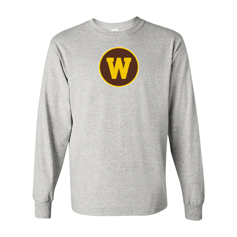 Men's Western Michigan Broncos Gildan Heavy Cotton Long Sleeve T-Shirt